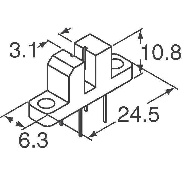 TCST2300 Vishay Semiconductor Opto Division  Optical Sensors - Photointerrupters - Slot Type - Transistor Output